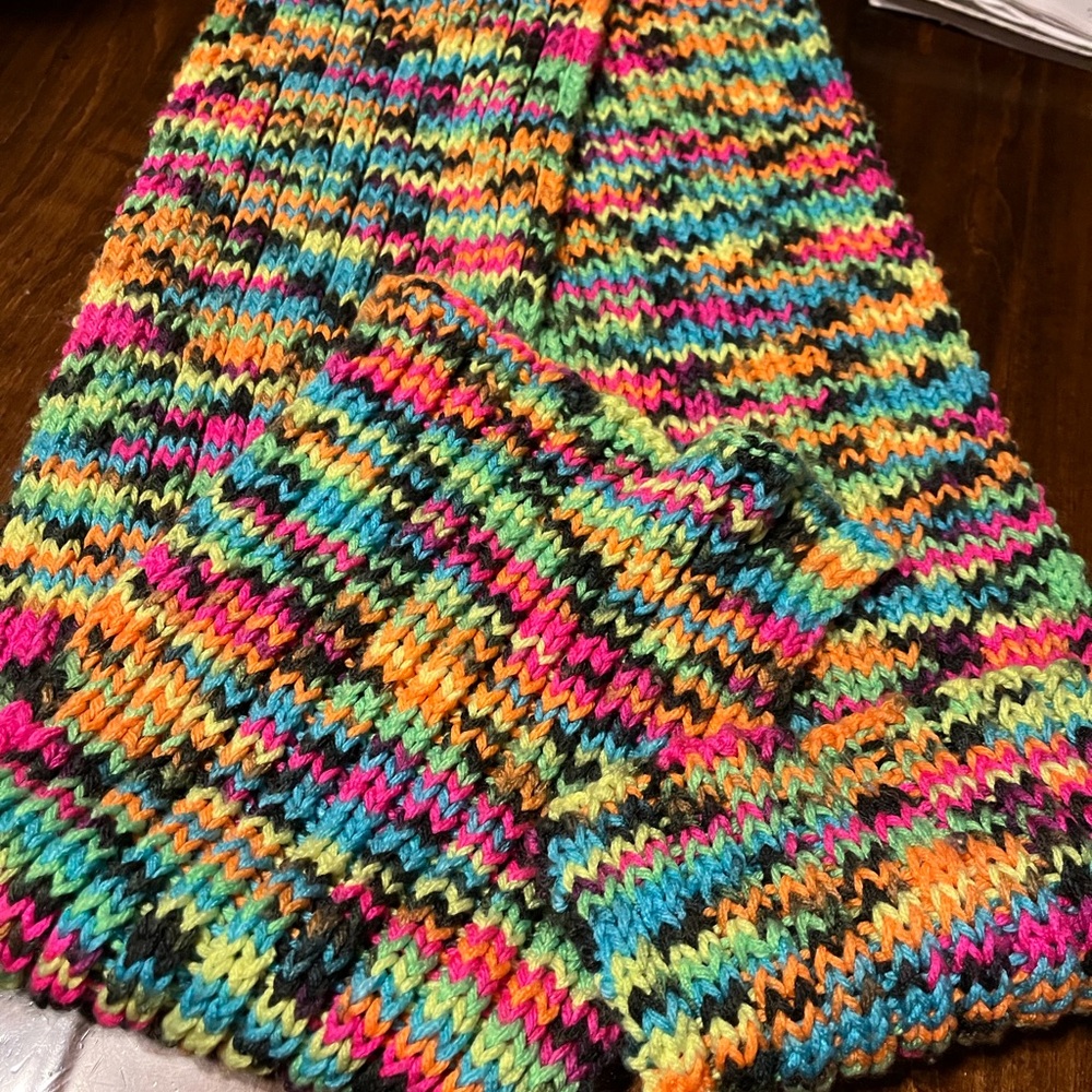 Colorful Knit Scarf